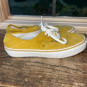 Corduroy Yellow Vans